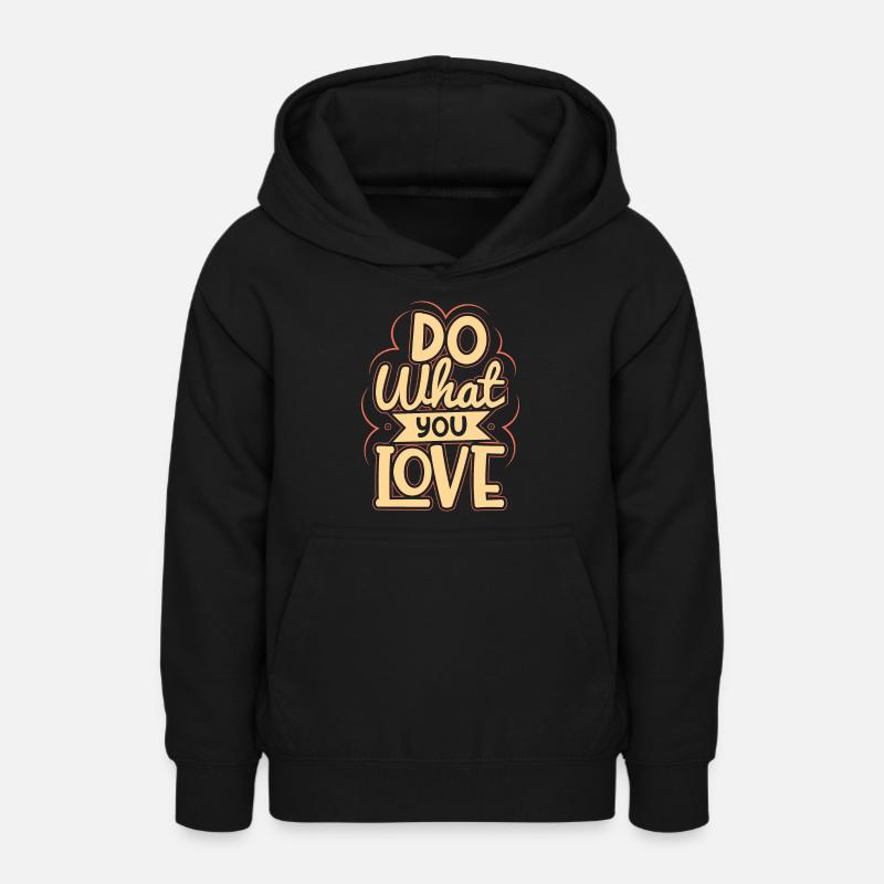 Do what you love 01 - Sweat à capuche Ado - noir