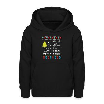 Weihnachten Mathematik Mathe Student lustig - Teenager Hoodie - Schwarz - Vorne - AI Model Teenager Male light (155cm)