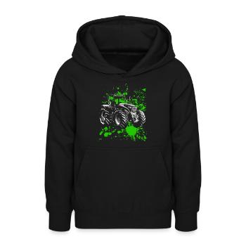 Traktor Shirt Retro Traktor T-Shirt Vintage Bauer - Teenager Hoodie - Schwarz - Vorne - AI Model Teenager Male light (155cm)