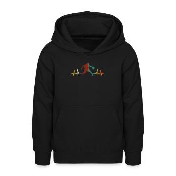 Basketballer Basketball Basketballmanschaft - Teenager Hoodie - Schwarz - Vorne - AI Model Teenager Male light (155cm)