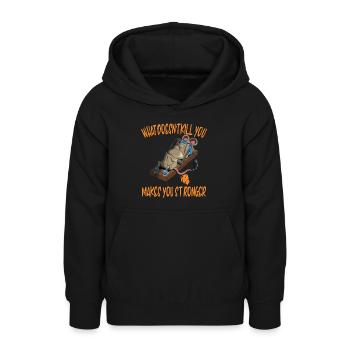 Drôle d’entraînement de souris Piège à souris Fitness Cheese - Sweat à capuche Ado - noir - Devant - AI Model Teenager Male light (155cm)