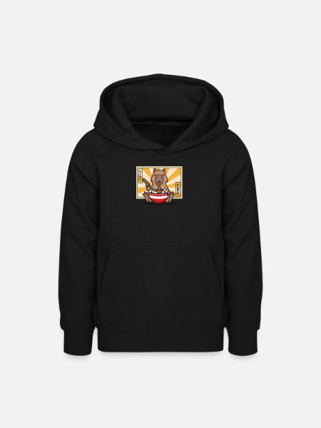 Capybara - Teenager Hoodie - Schwarz