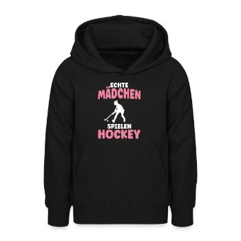 Hockeyspielerin Feldhockey Hockey Geschenk - Teenager Hoodie - Schwarz - Vorne - AI Model Teenager Male light (155cm)