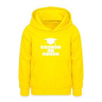 Bachelor of Science Bachelorabschluss Bachelor - Teenager Hoodie - Gelb - Vorne - AI Model Teenager Male dark (155cm)