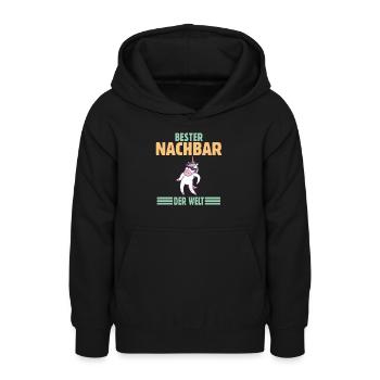 Bester Nachbar - Teenager Hoodie - Schwarz - Vorne - AI Model Teenager Male light (155cm)