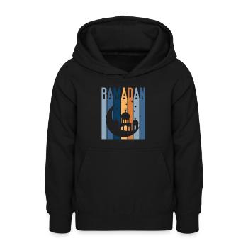 Ramadan Mubarak Fasten Muslim - Teenager Hoodie - Schwarz - Vorne - AI Model Teenager Male light (155cm)