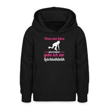 Leichtathletik - Teenager Hoodie - Schwarz - Vorne - AI Model Teenager Male light (155cm)
