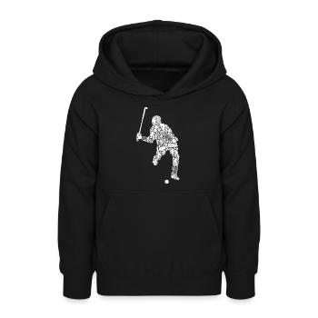 Feldhockey Hockeyspieler Hockey Kinder Jungen - Teenager Hoodie - Schwarz - Vorne - AI Model Teenager Male light (155cm)