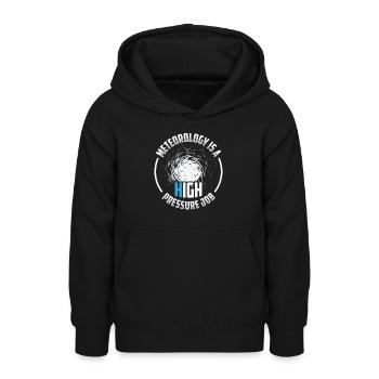 Meteorologie Hochdruck Job Vorhersage - Teenager Hoodie - Schwarz - Vorne - AI Model Teenager Male light (155cm)