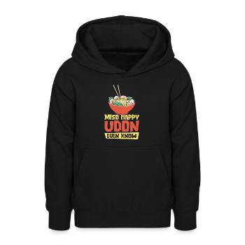 Asiatisches Essen Udon Miso-Nudeln Asiatische - Teenager Hoodie - Schwarz - Vorne - AI Model Teenager Male light (155cm)
