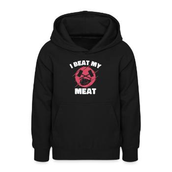 Chefkoch Kulinarisch Fleischliebhaber Kochen - Teenager Hoodie - Schwarz - Vorne - AI Model Teenager Male light (155cm)