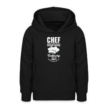 Chef Beast Kulinarische Kunst Kochen Backen - Teenager Hoodie - Schwarz - Vorne - AI Model Teenager Male light (155cm)