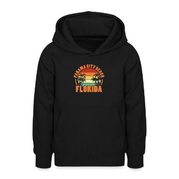Floride - Sweat à capuche Ado - noir - Devant - AI Model Teenager Male light (155cm)