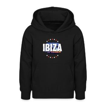 Ibiza - Sweat à capuche Ado - noir - Devant - AI Model Teenager Male light (155cm)