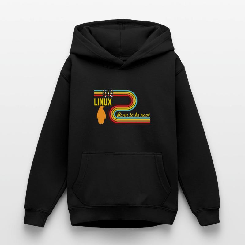 Born To Be Root Linux Nerd Geek Coding Teenager Hoodie