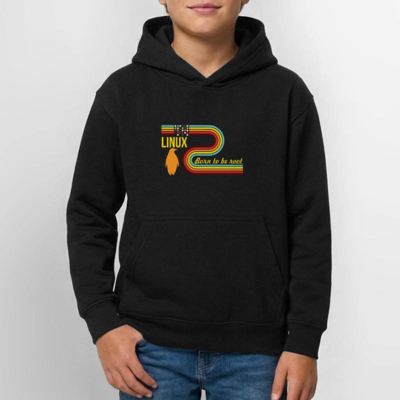 Born To Be Root Linux Nerd Geek Coding Teenager Hoodie