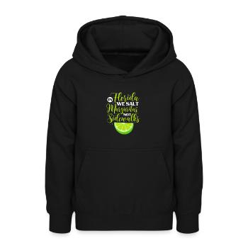 Floride - Sweat à capuche Ado - noir - Devant - AI Model Teenager Male light (155cm)