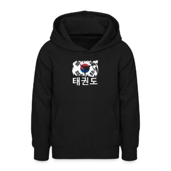 Tae Kwon Do Koreanischer Stolz Athlet Kampfsport - Teenager Hoodie - Schwarz - Vorne - AI Model Teenager Male light (155cm)