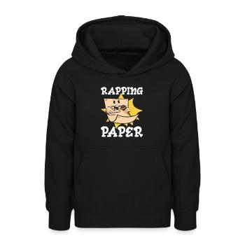 Musik Rappen Musiker Rapper Papier Lieder - Teenager Hoodie - Schwarz - Vorne - AI Model Teenager Male light (155cm)
