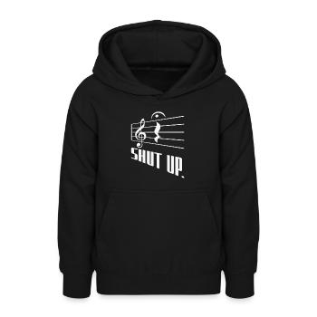 Fermata Compositeur de musique Écrivant un symbole musical - Sweat à capuche Ado - noir - Devant - AI Model Teenager Male light (155cm)