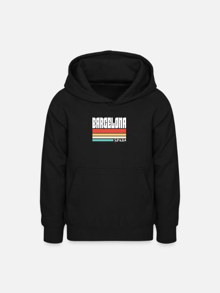 Barcelona - Teenager Hoodie - Schwarz