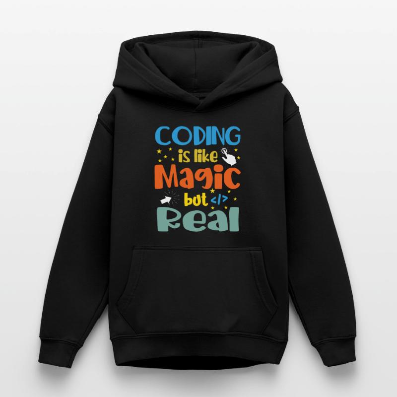 Coding Is Like Magic Coder Programmer Computer Gee Teenager Hoodie