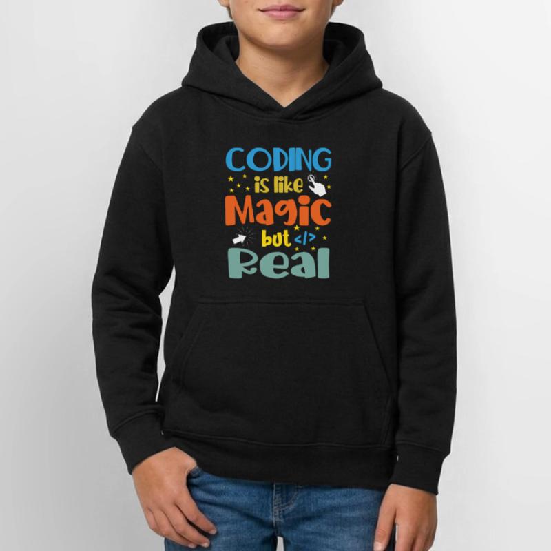 Coding Is Like Magic Coder Programmer Computer Gee Teenager Hoodie