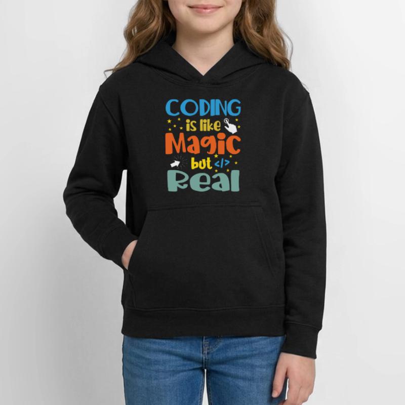 Coding Is Like Magic Coder Programmer Computer Gee Teenager Hoodie