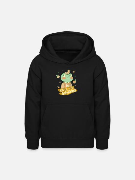 Endlich Schulkind, Einschulung - Teenager Hoodie - Schwarz