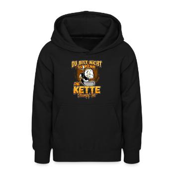 Du Bist Nicht Du Wenn Die Kette Stumpf Ist Förster - Teenager Hoodie - Schwarz - Vorne - AI Model Teenager Male light (155cm)