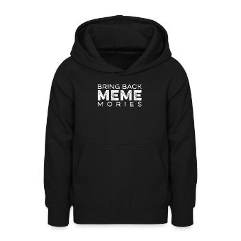 Social Media Bring Back Meme Memories - Teen Hoodie - black - Front - AI Model Teenager Male light (155cm)