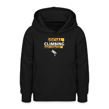 Social Media Influencer Social Climbing Meme - Teenager Hoodie - Schwarz - Vorne - AI Model Teenager Male light (155cm)