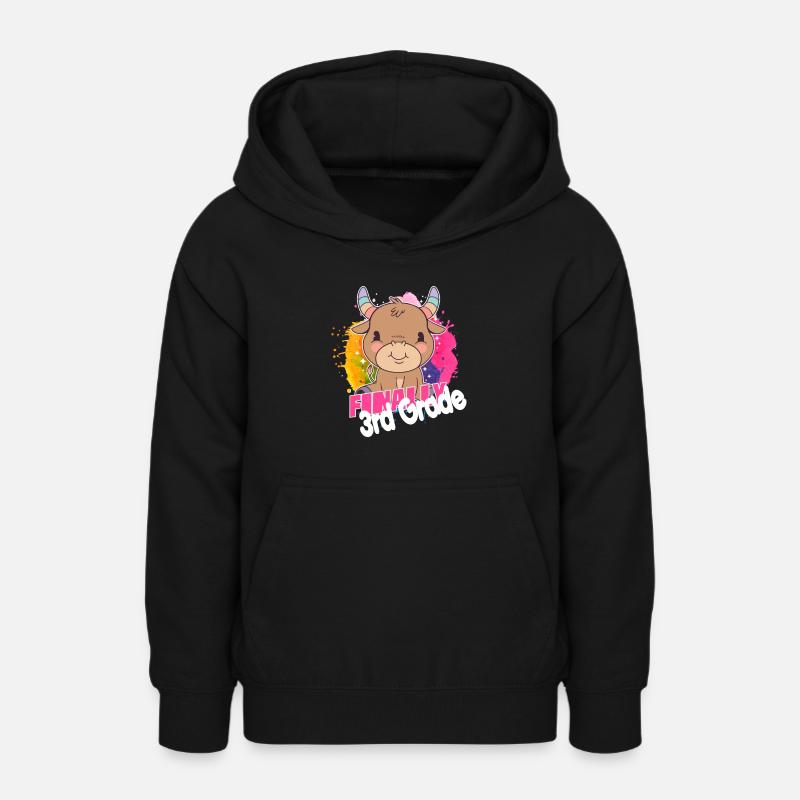 Finally 3rd Grade, Second Grader - Teen Hoodie - black
