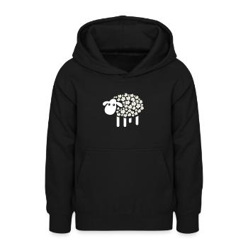 Schaf - Teenager Hoodie - Schwarz - Vorne - AI Model Teenager Male light (155cm)