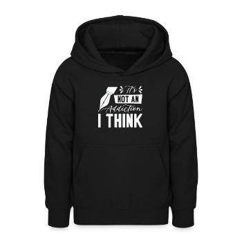 Stylo plume Stylo Stylo Cherche des Artistes - Sweat à capuche Ado - noir - Devant - AI Model Teenager Male light (155cm)