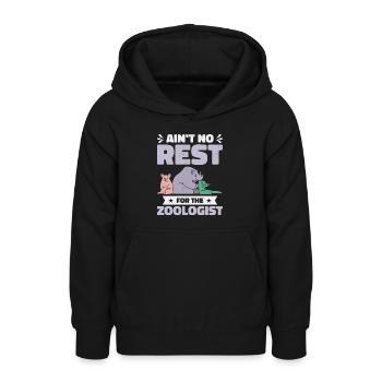 Zoologe Zootierhaltung Wildtiere Natur Zoologie - Teenager Hoodie - Schwarz - Vorne - AI Model Teenager Male light (155cm)