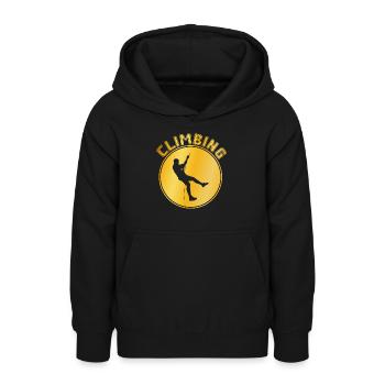 Klettern - Teenager Hoodie - Schwarz - Vorne - AI Model Teenager Male light (155cm)
