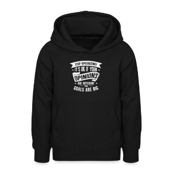 Positivität Außenseiter Dichter Poesie Ziele - Teenager Hoodie - Schwarz - Vorne - AI Model Teenager Male light (155cm)