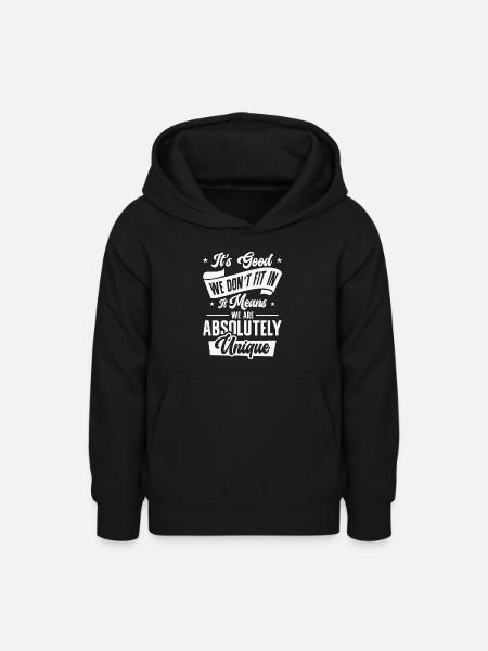 Positivität Außenseiter Dichter Poesie - Teenager Hoodie - Schwarz