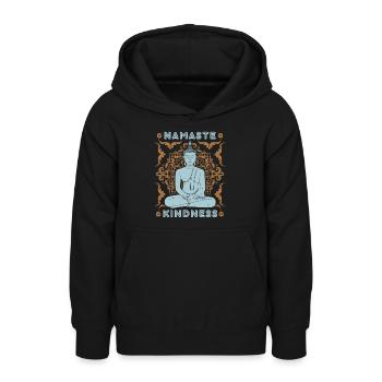 Buddha Design, Bouddha thaïlandais, Thaïlande - Sweat à capuche Ado - noir - Devant - AI Model Teenager Male light (155cm)