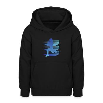 Geometry HIIT - Teen Hoodie - black - Front - AI Model Teenager Male light (155cm)
