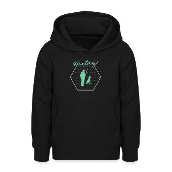 Chasser - Sweat à capuche Ado - noir - Devant - AI Model Teenager Male light (155cm)