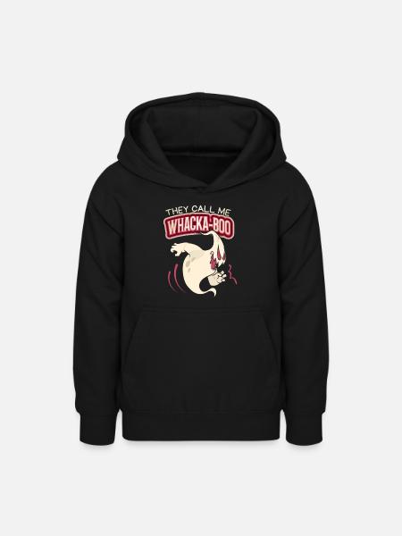 Lustiger-Geist, Spruch Halloween Whacka-Boo - Teenager Hoodie - Schwarz