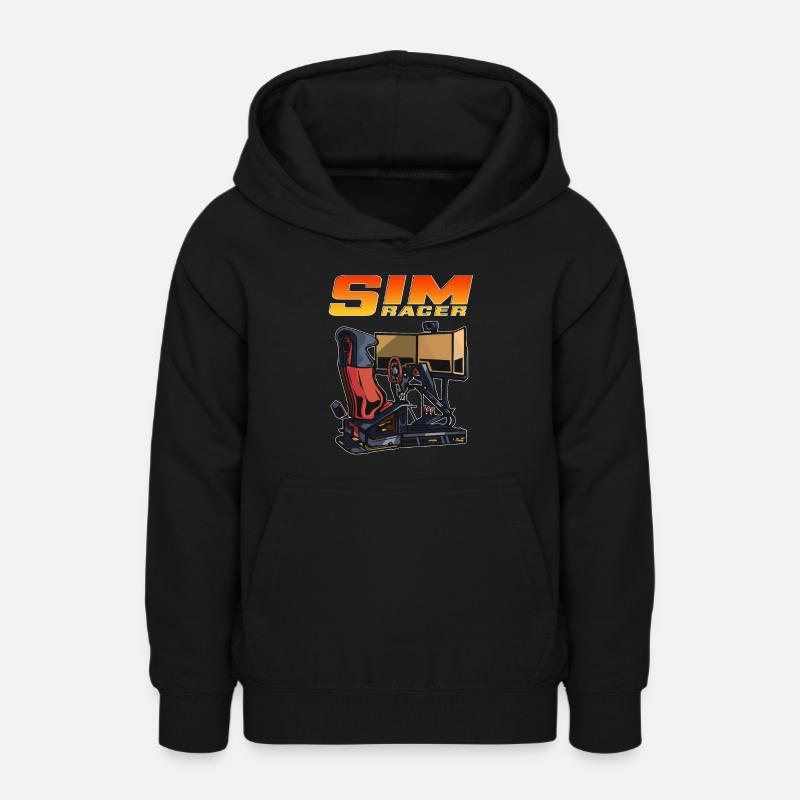 Sim Racer Driving Simulator Driver Gamer - Sweat à capuche Ado - noir