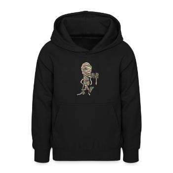 Maman Groovy - Sweat à capuche Ado - noir - Devant - AI Model Teenager Male light (155cm)