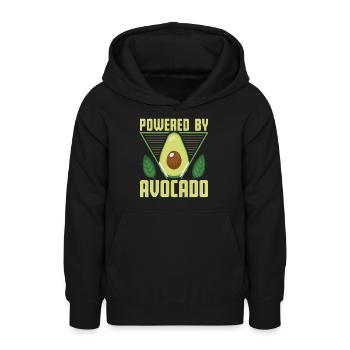 Avocado lustig Geschenk Frucht - Teenager Hoodie - Schwarz - Vorne - AI Model Teenager Male light (155cm)