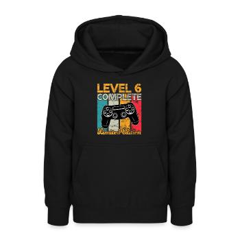 Level 6 complete Gaming Geburtstag - Teenager Hoodie - Schwarz - Vorne - AI Model Teenager Male light (155cm)