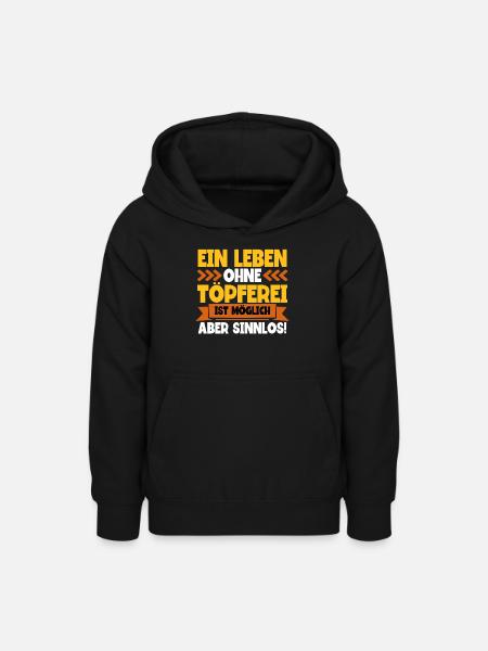 Töpfern - Teenager Hoodie - Schwarz