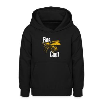 Bee Cool Bienen Imker Nachhaltigkeit Klimaschutz G - Teenager Hoodie - Schwarz - Vorne - AI Model Teenager Male light (155cm)