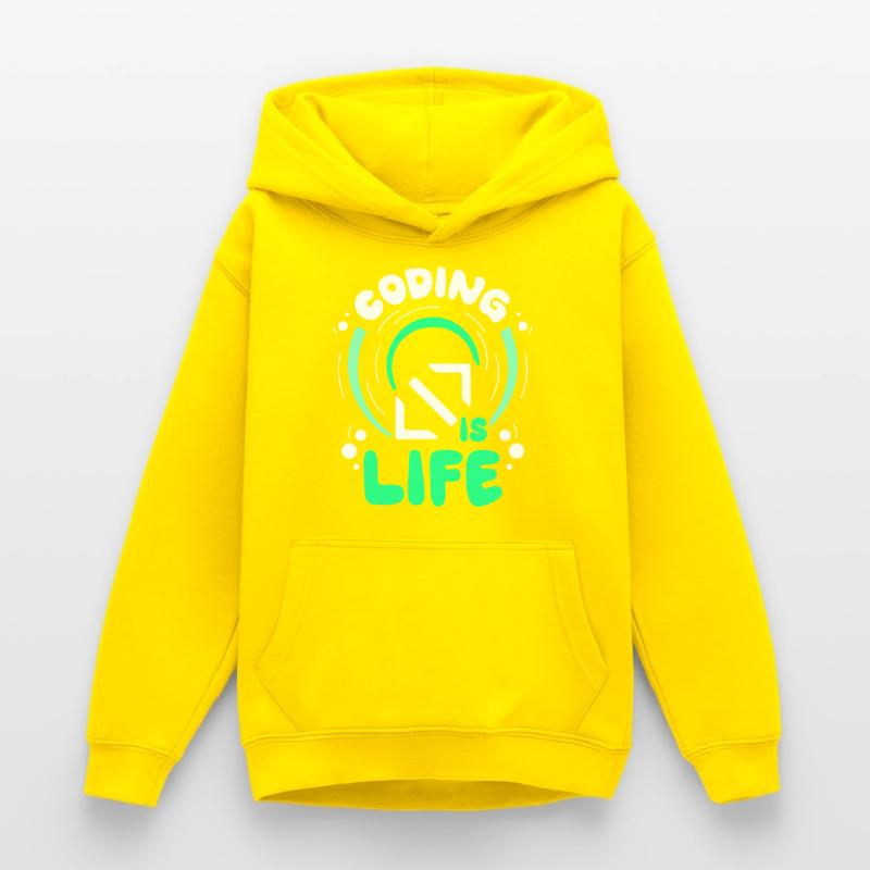 Coding Ist Leben Code Coder Programmierer Teenager Hoodie